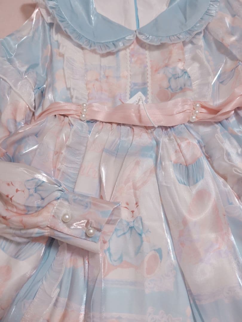 ゴスロリ 甘ロリ ロリータ パステル ワンピース リボン うさぎ ラッピング