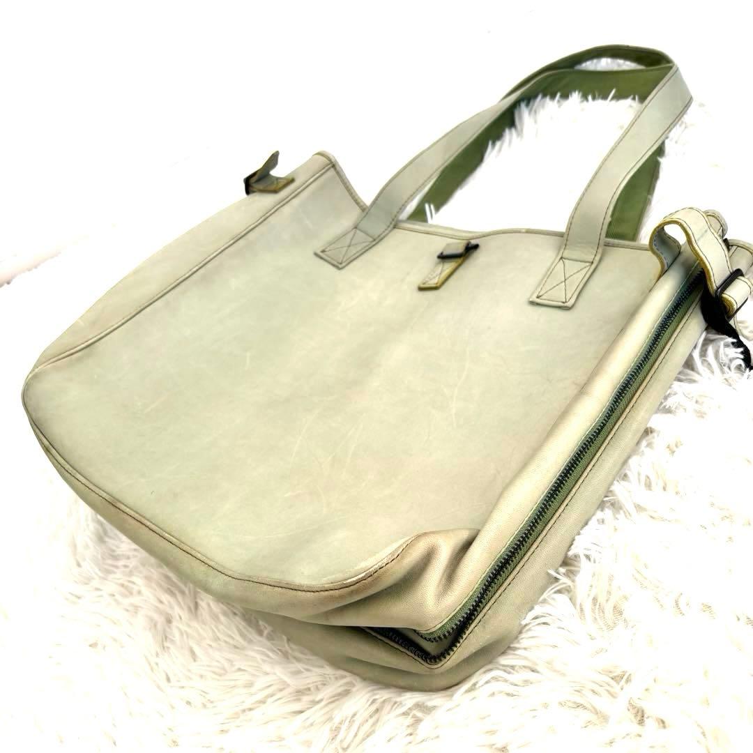 【レアカラー】ポーター PORTER レザートートバッグ A4収納可 大容量