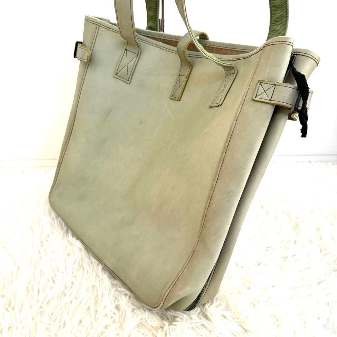 【レアカラー】ポーター PORTER レザートートバッグ A4収納可 大容量