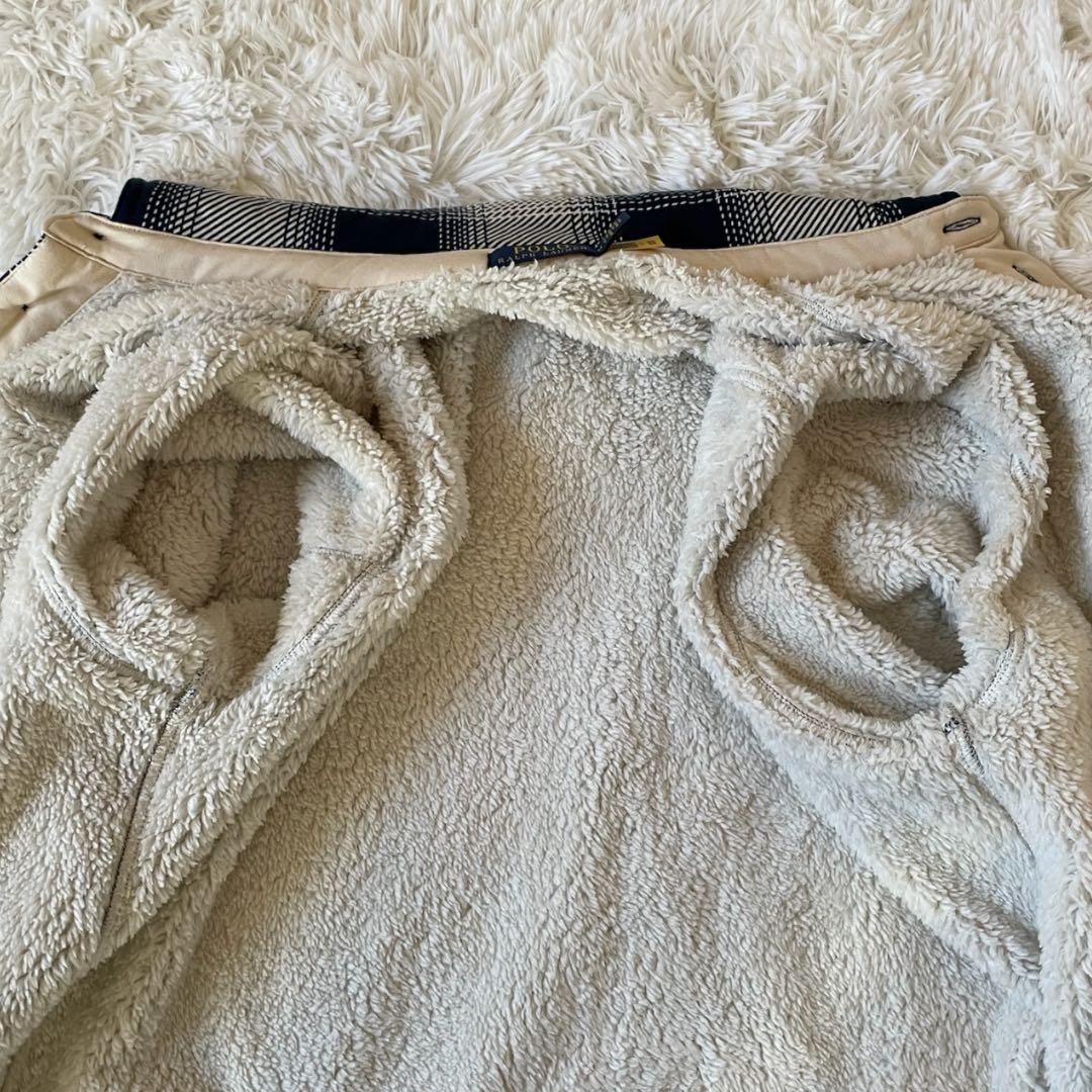 美品 RALPH LAUREN ラルフローレン 裏ボア チェック ジャケット M