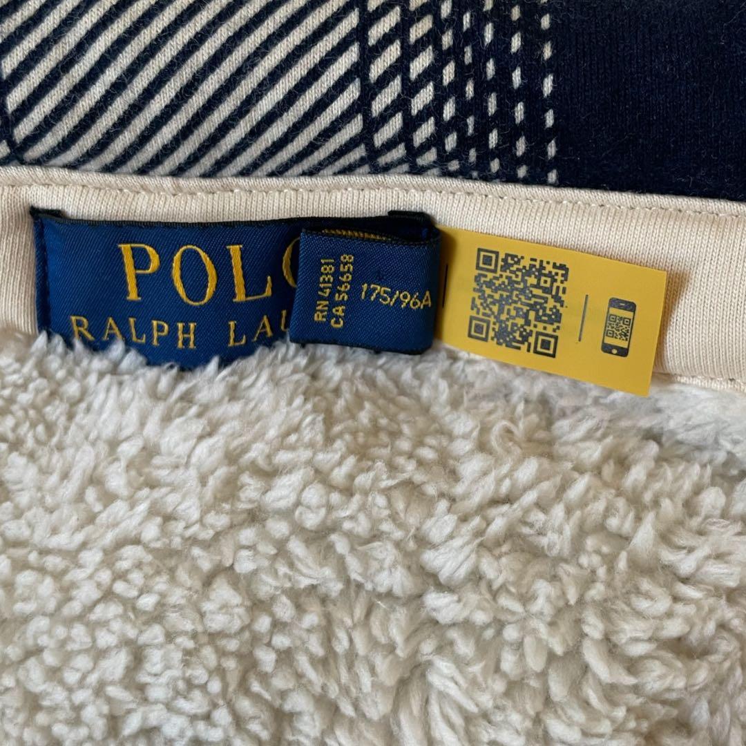 美品 RALPH LAUREN ラルフローレン 裏ボア チェック ジャケット M