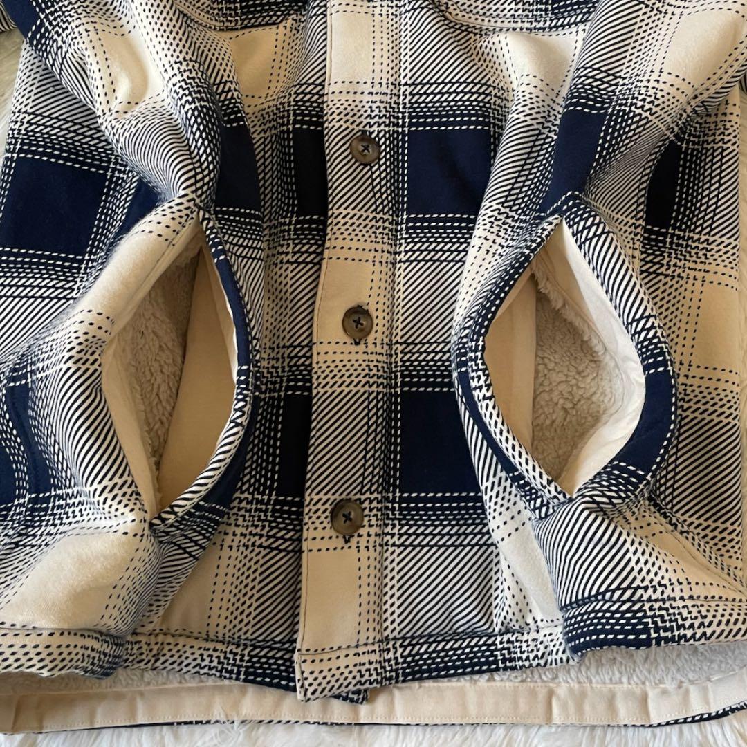 美品 RALPH LAUREN ラルフローレン 裏ボア チェック ジャケット M