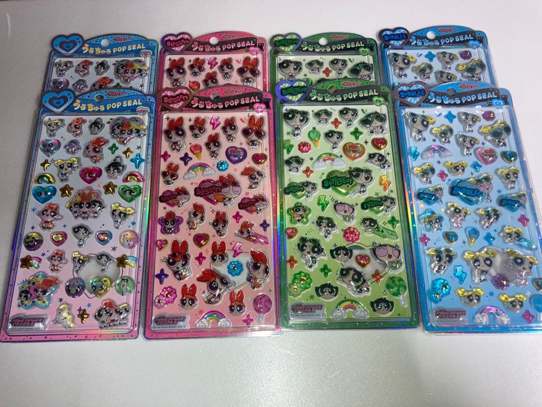 国内完全正規品うるちゅる POPシールパワーパフ4種✕2セット