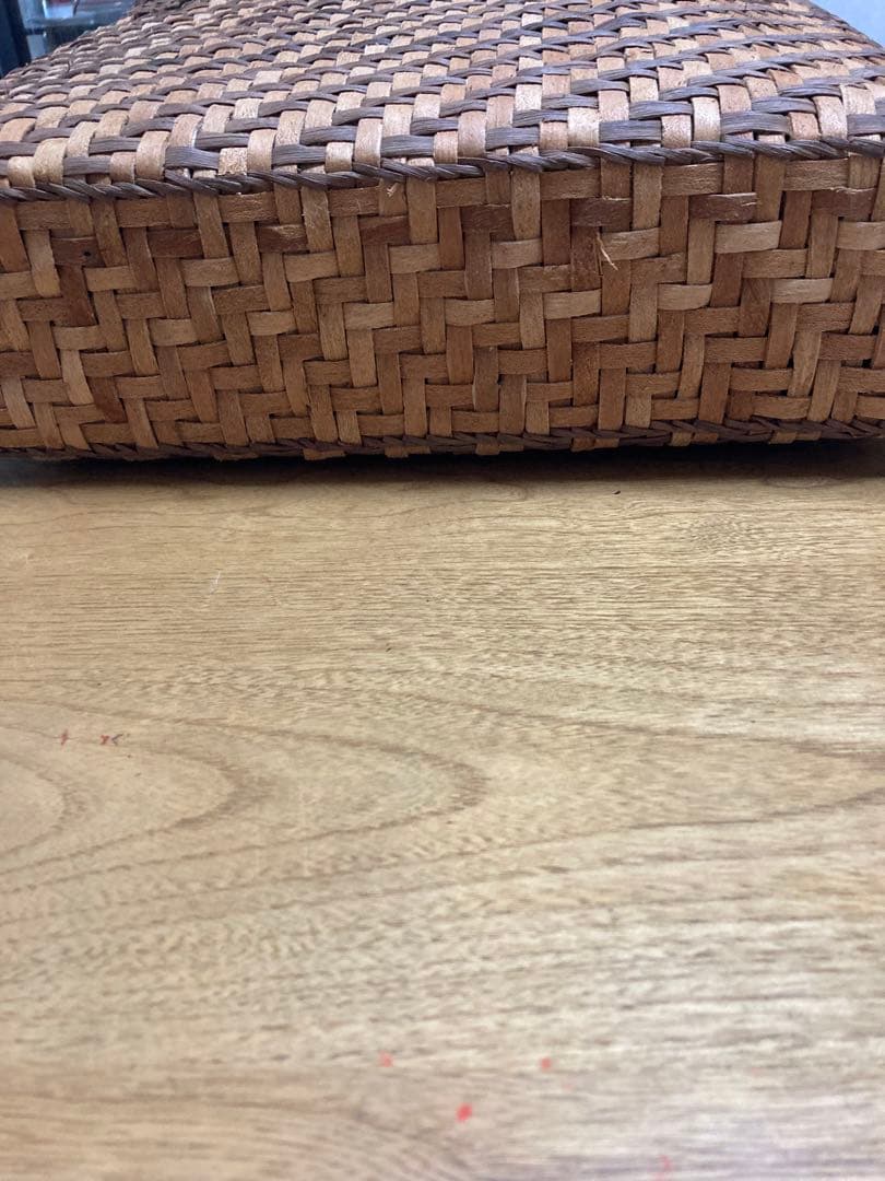 山葡萄と欅大ぶり籠新潟県阿賀町江川宗夫作江川作