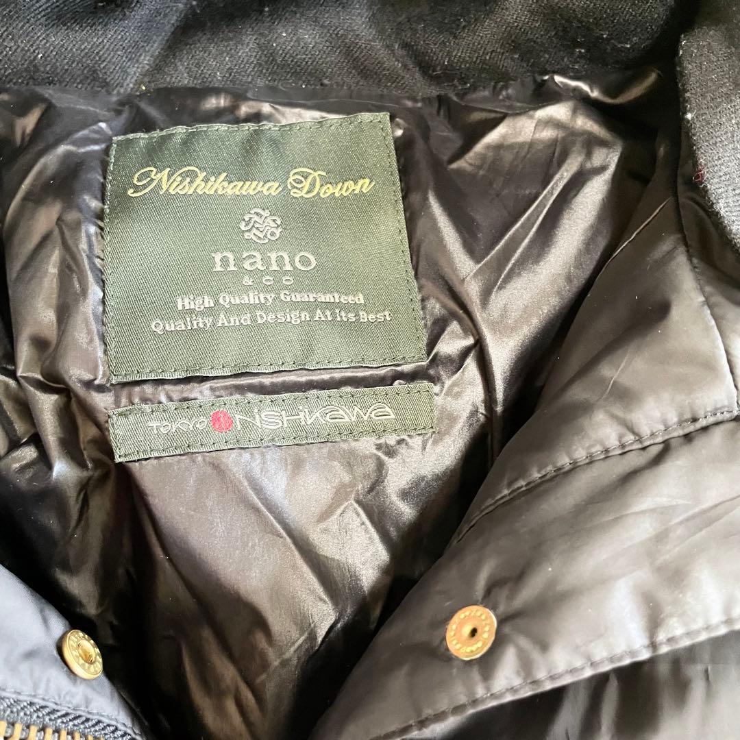 ✨️近年モデル✨ナノユニバース ダウンコート 西川ダウン ファー 2way 黒