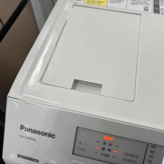 地域限定送料無料　美品 パナソニック ドラム式洗濯乾燥機 NA-VX800BL
