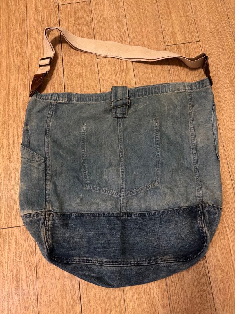 RRL / ダブルアールエル Antony ショルダー バッグ 藍染め デニム