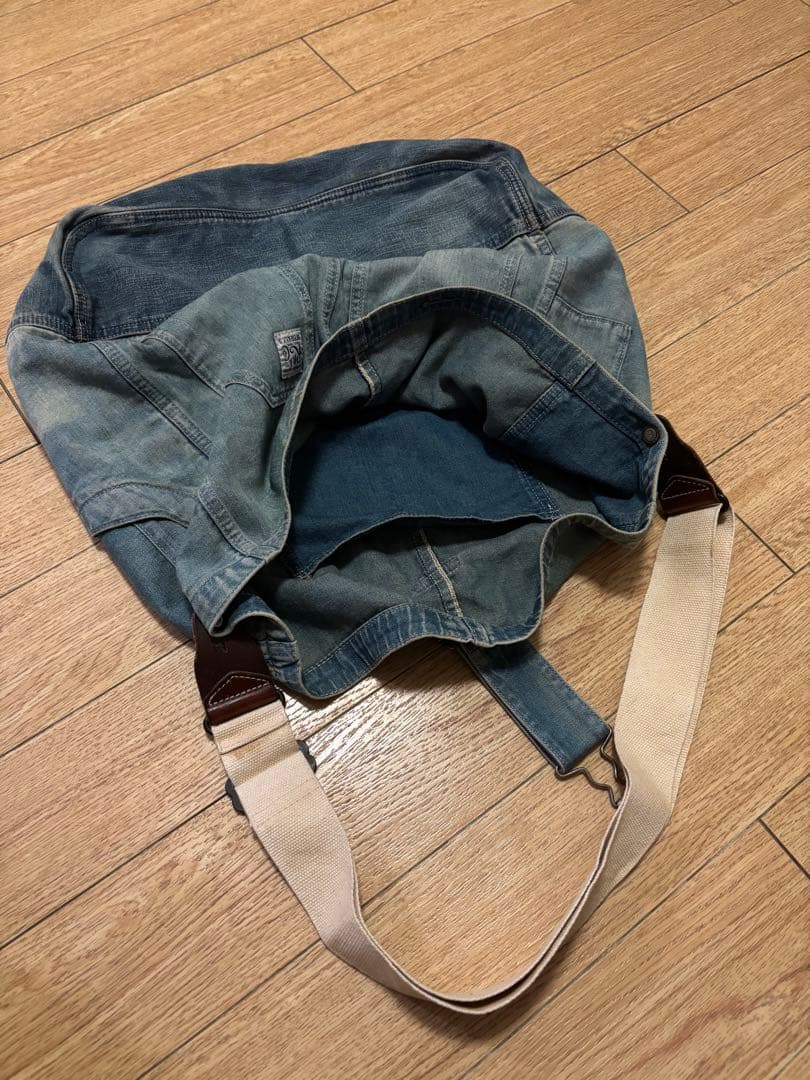 RRL / ダブルアールエル Antony ショルダー バッグ 藍染め デニム