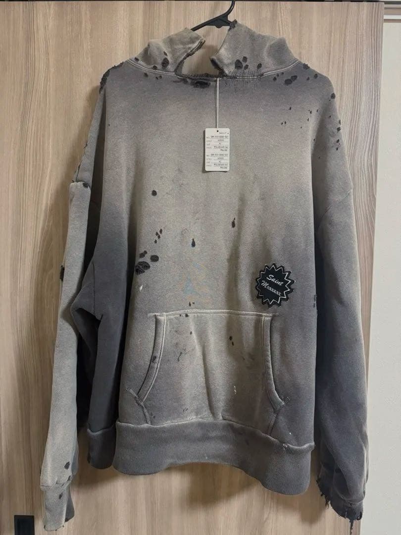 最安値　セントマイケル　パーカー　ダメージ加工　定価114400円