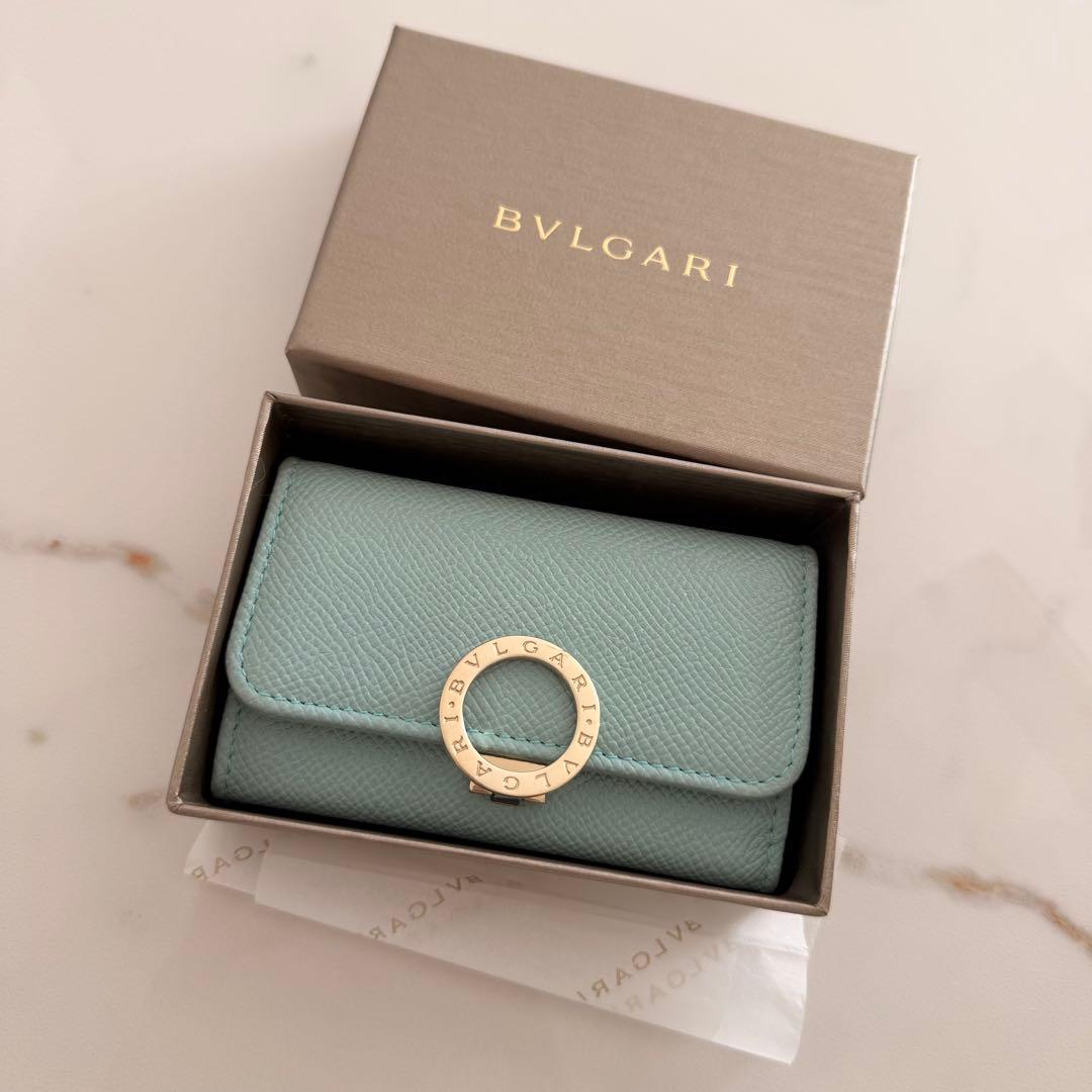 BVLGARI ライトブルー キーケース
