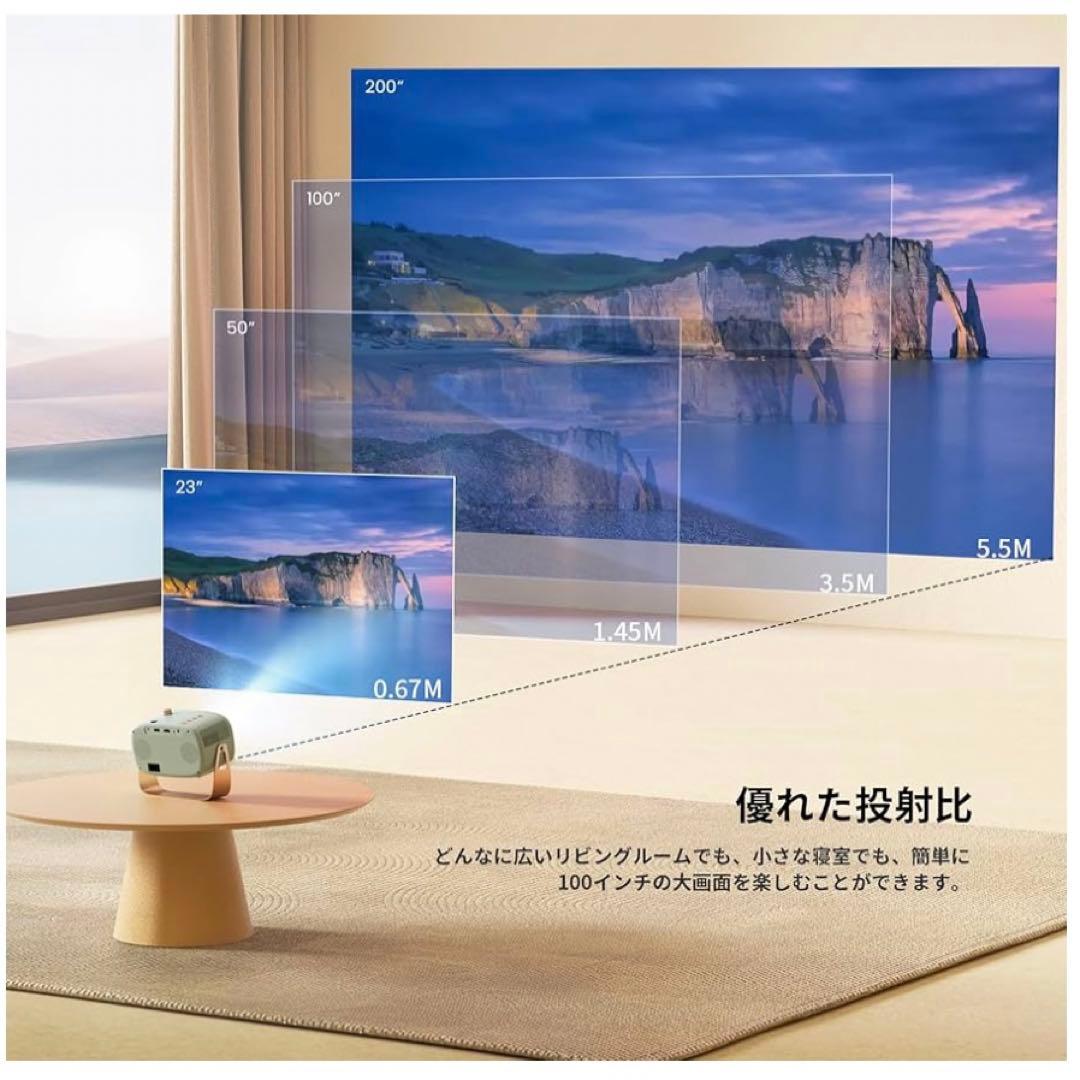 プロジェクター ￼ポータブル ￼wifi bluetooth 新品￼ 値下げ