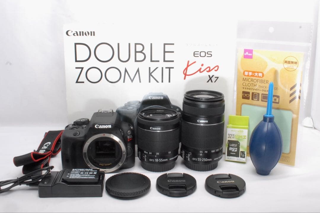 Canon EOS Kiss X7 Rebel SL1 STM ダブルレンズ