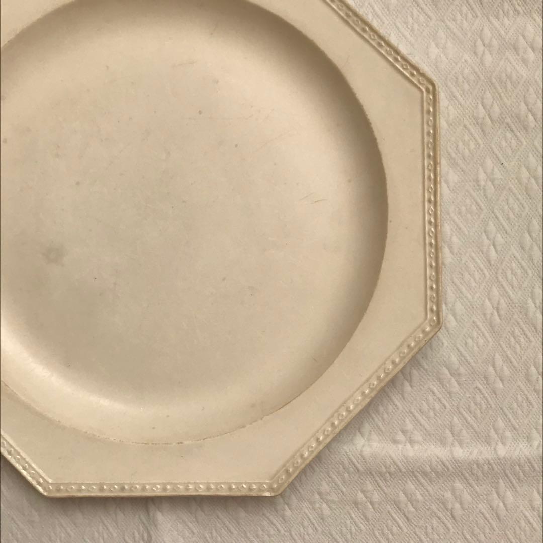 クレイユ CREIL オクトゴナル ディナープレート フランスアンティーク