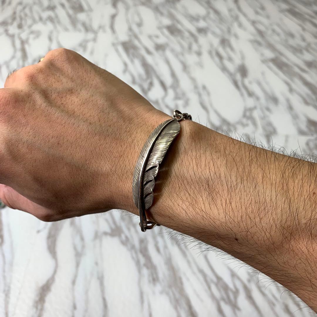 ファーストアローズ フェザーチェーンブレスレット シルバー925 刻印