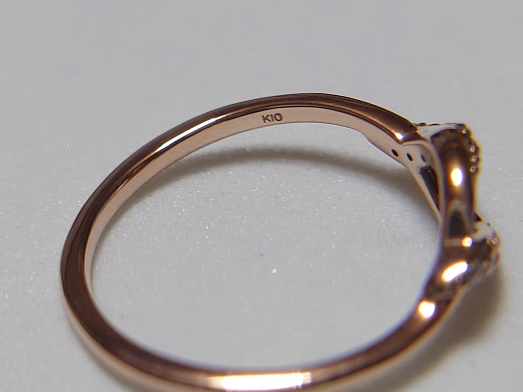 4℃ EAUDOUCE オデュース K10 ツイストデザインリング