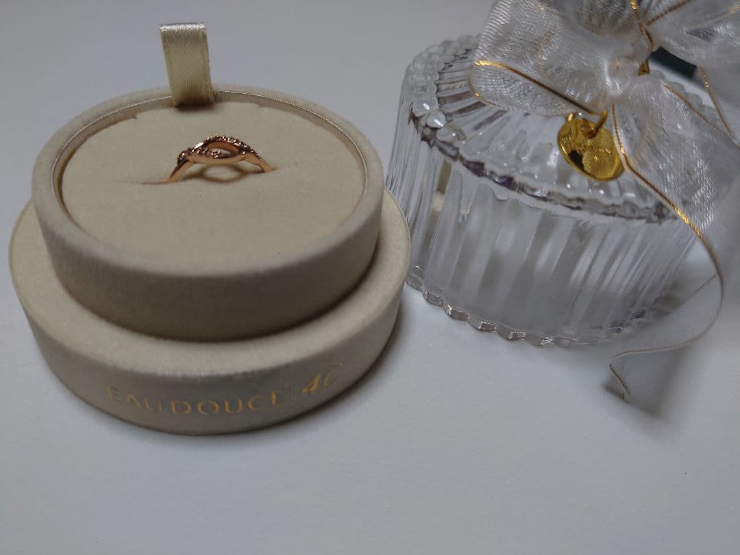 4℃ EAUDOUCE オデュース K10 ツイストデザインリング