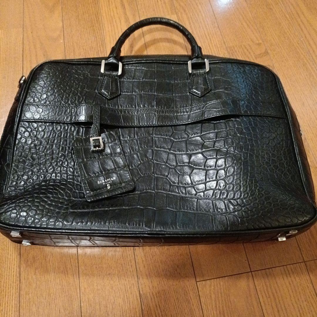 定価30万 SERAPIAN クロコダイル ビジネスバック
