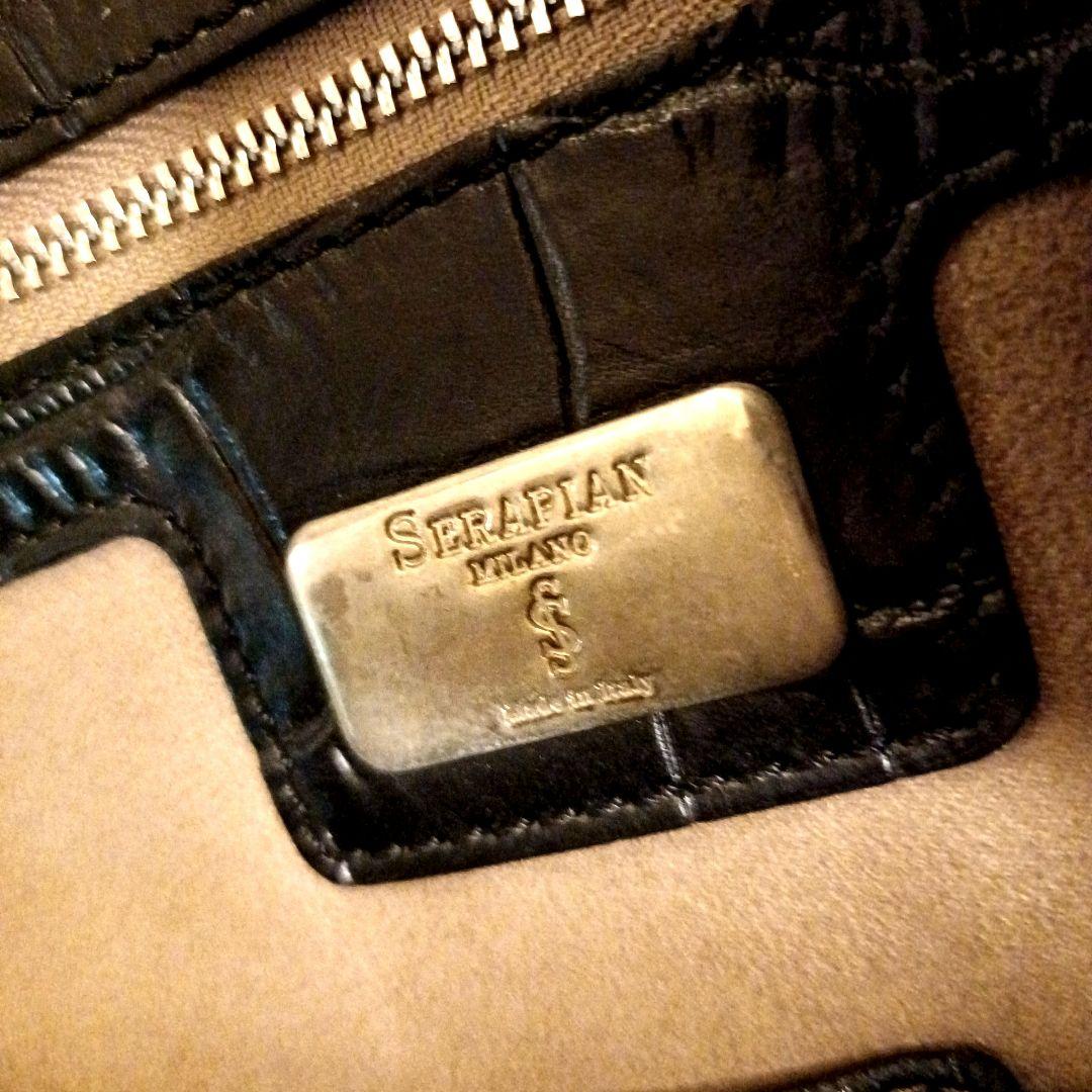 定価30万 SERAPIAN クロコダイル ビジネスバック