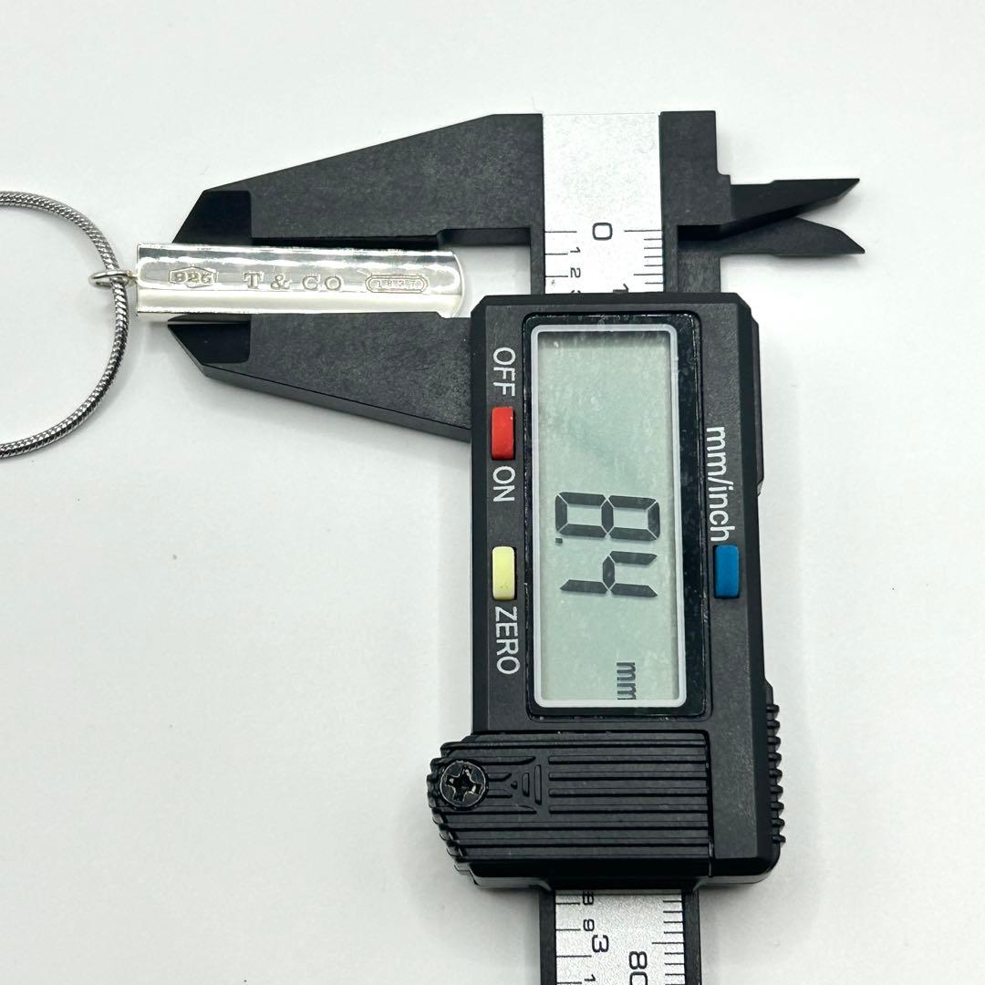 美品　ティファニー　ナロー　バー　1837 ネックレス　シルバー　社外チェーン