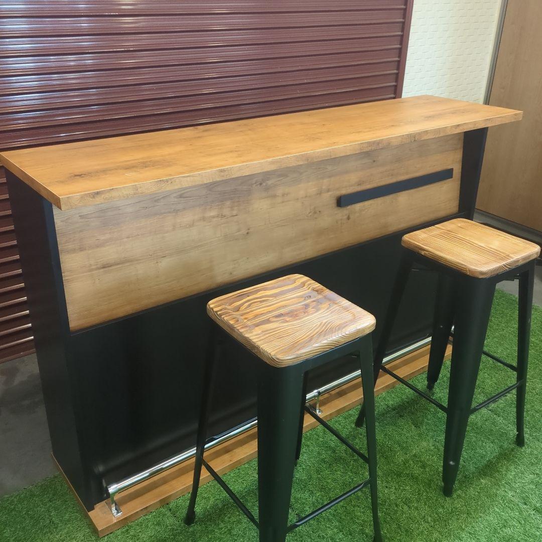 【美品】バーカウンター&チェアセット