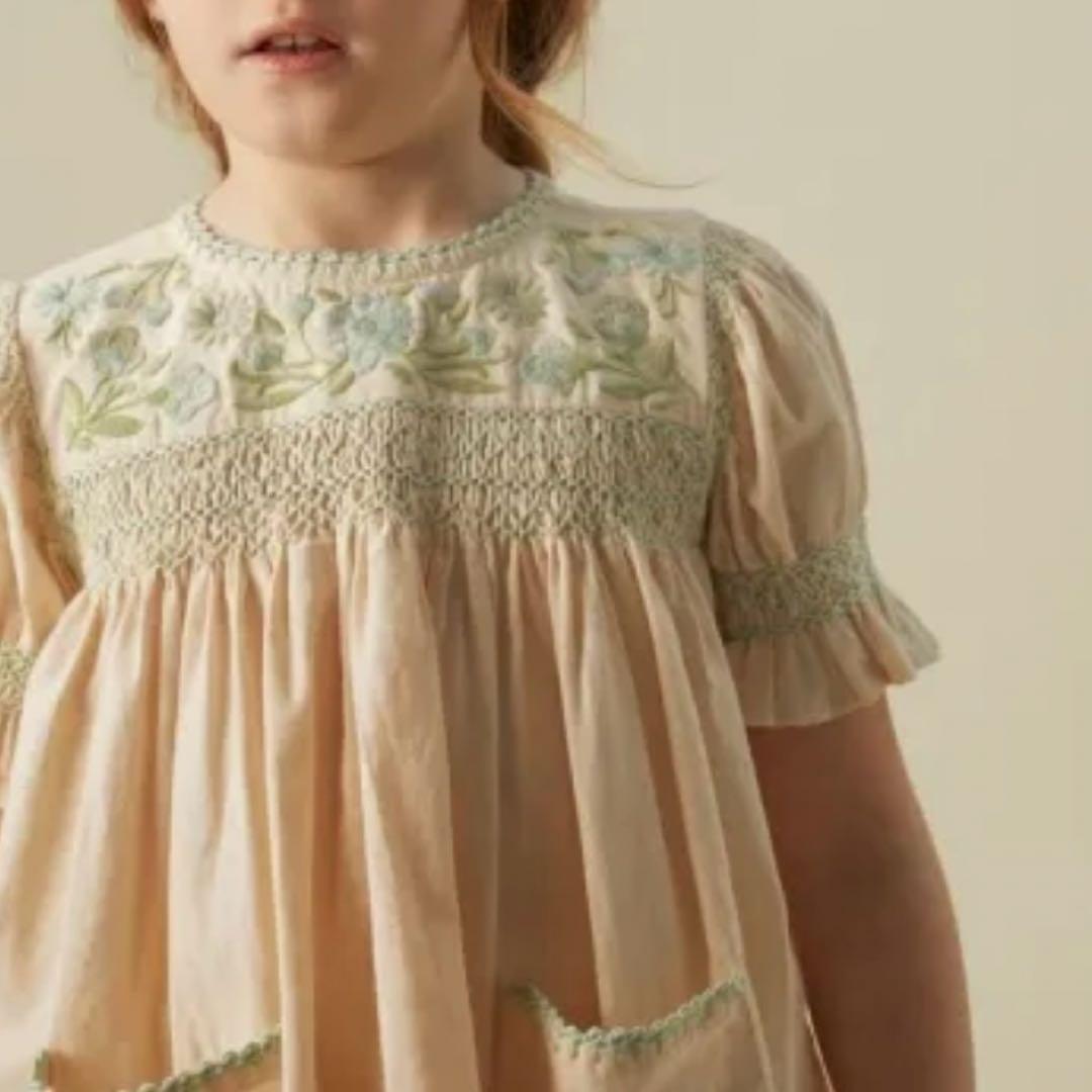 Apolina Dora Dress / Milk（size：3-5y）