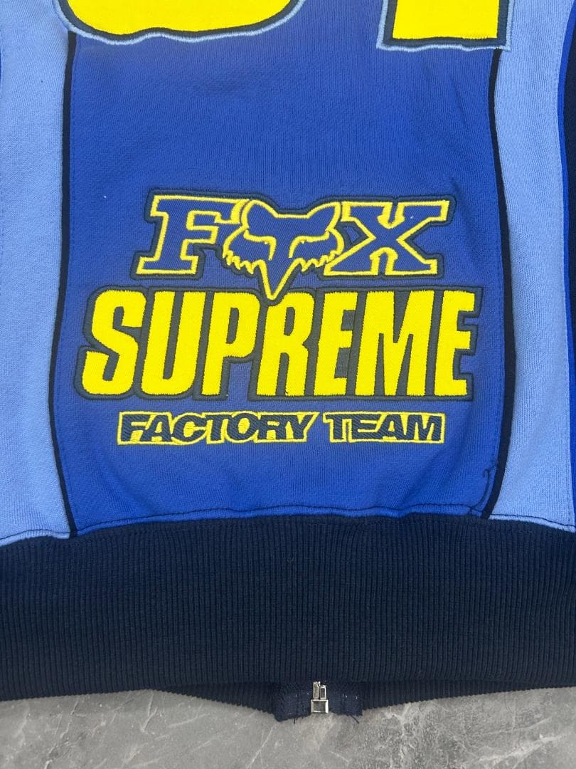 Supreme × Fox Racing コラボ フルジップ フーディー M