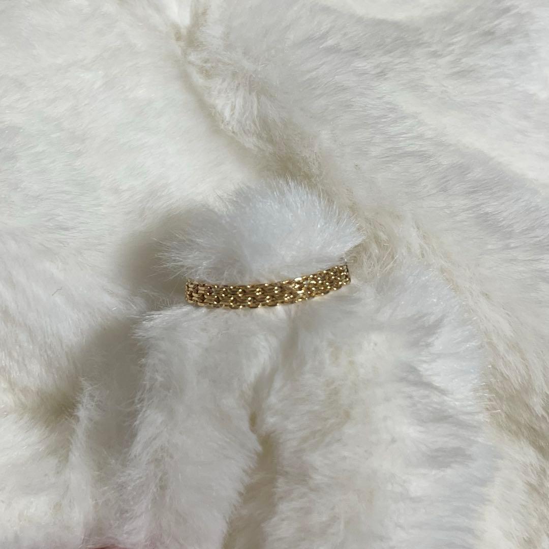 K18 L & Co.ビスマルクチェーンリング15号ゴールド喜平美品