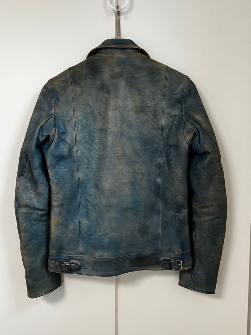 【メンテナンス済み】STRUMダブルライダース BLUE GREEN サイズS