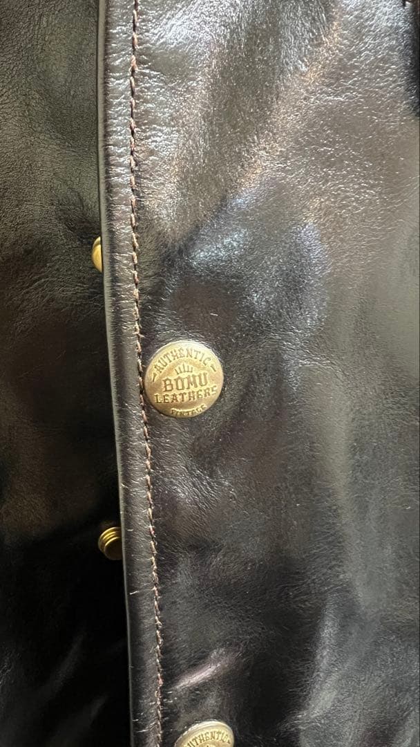 茶芯ホースハイドレザージャケット　所ジョージさん着用