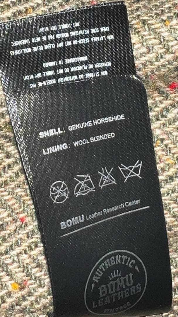 茶芯ホースハイドレザージャケット　所ジョージさん着用