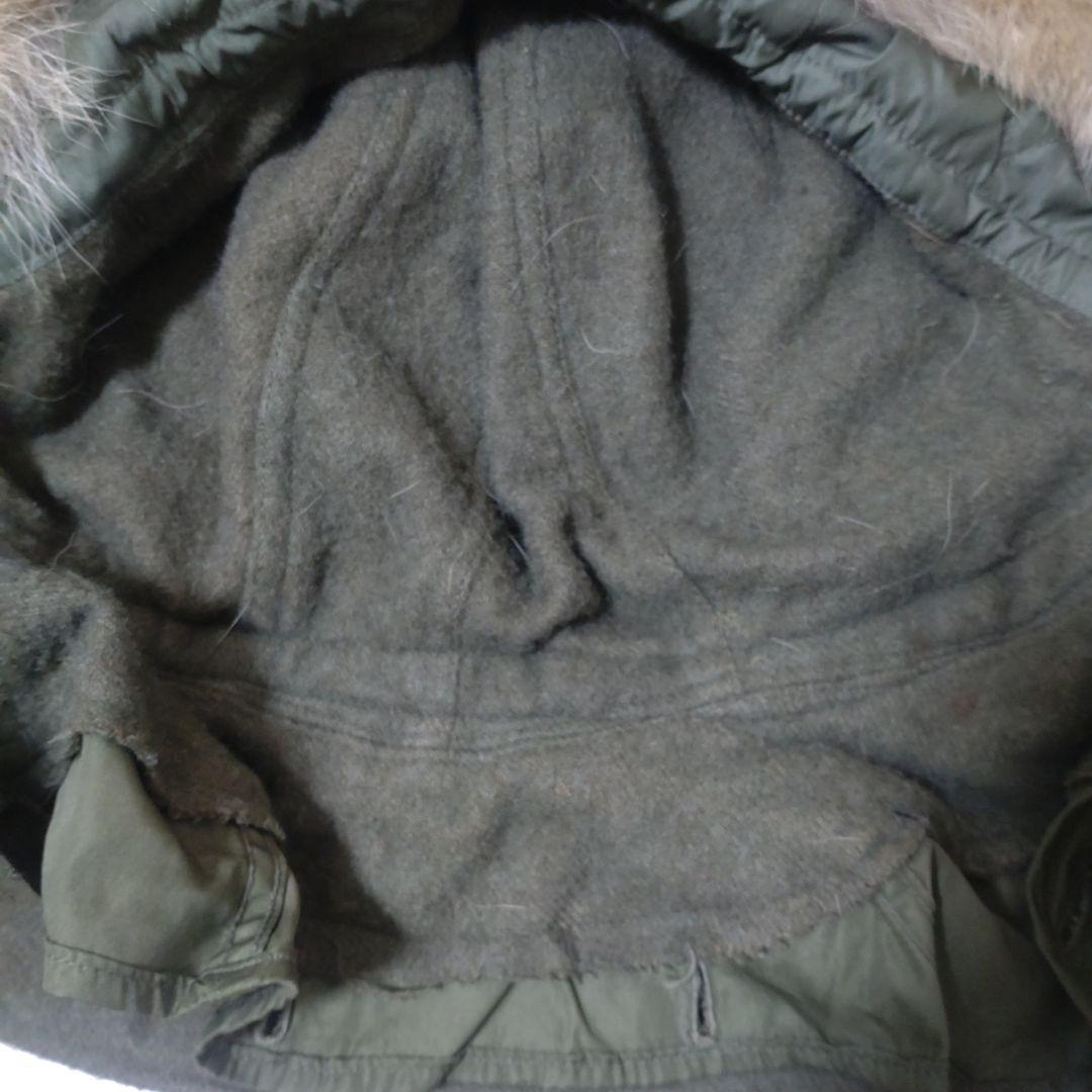 50s アメリカ軍 実物 M51 フード コヨーテファー ワイヤー付き 米軍実物