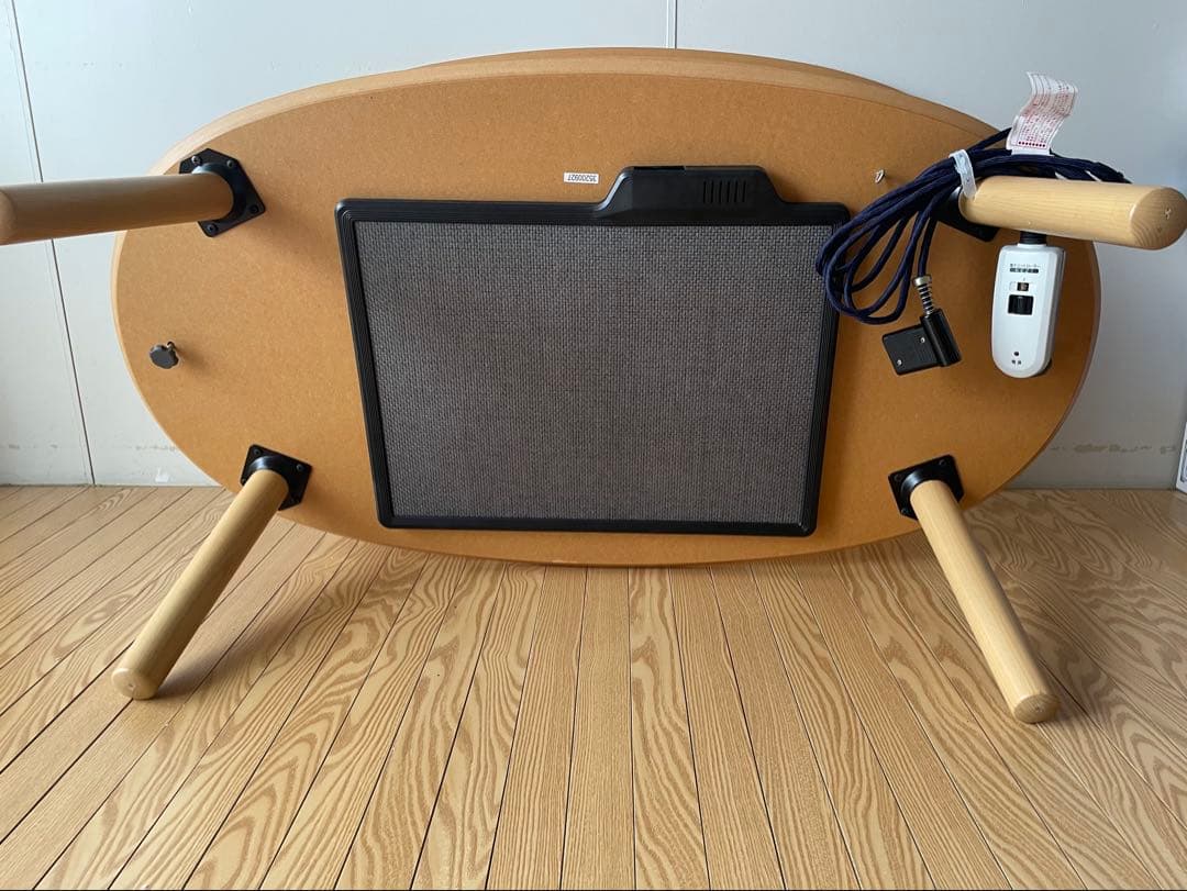 無印良品 MULI 通年使えるローテーブル　楕円こたつ・小・フラットヒーター