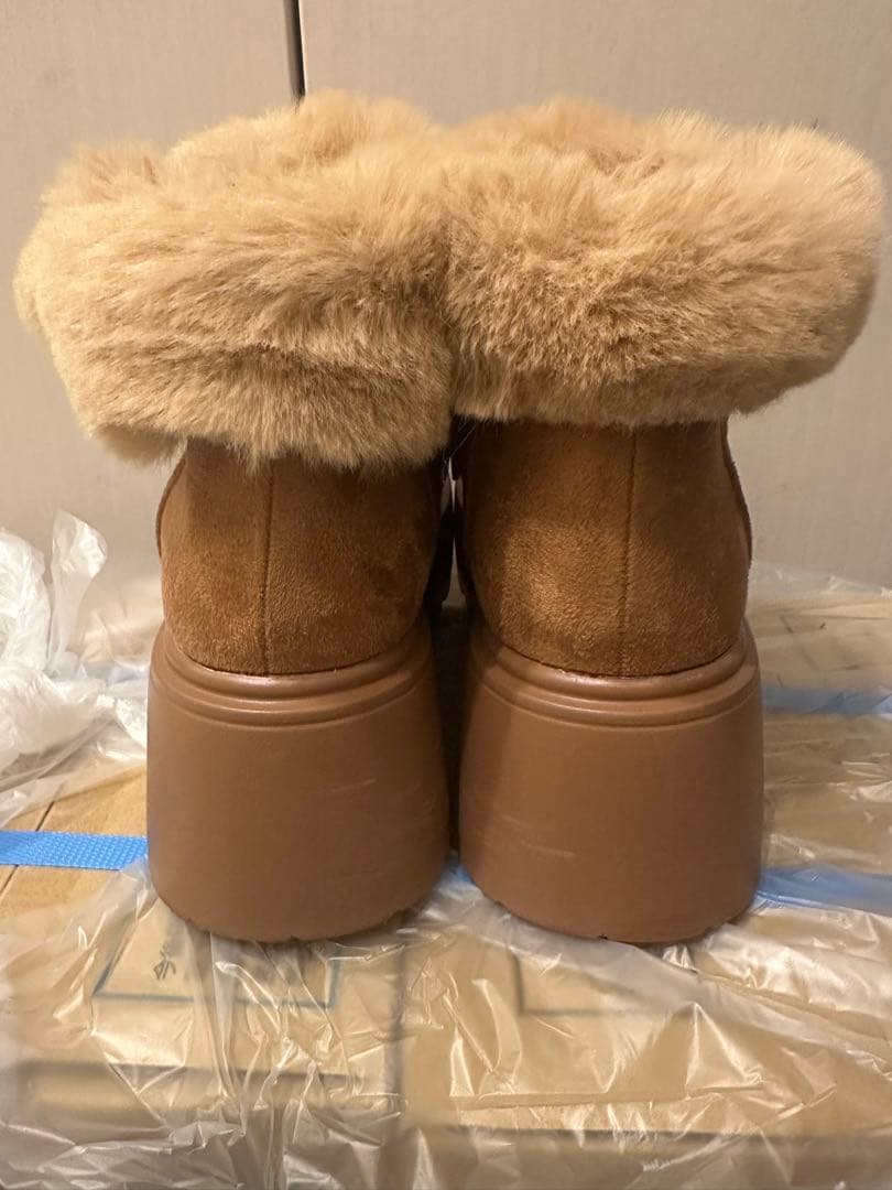 ロデオ フェイクムートンショートブーツ