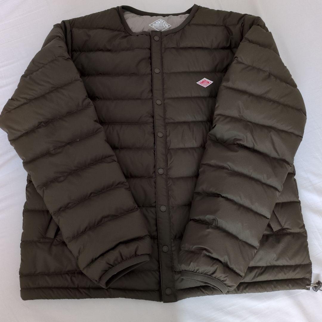 【新品】25AW DANTON インナーダウンジャケット オリーブ
