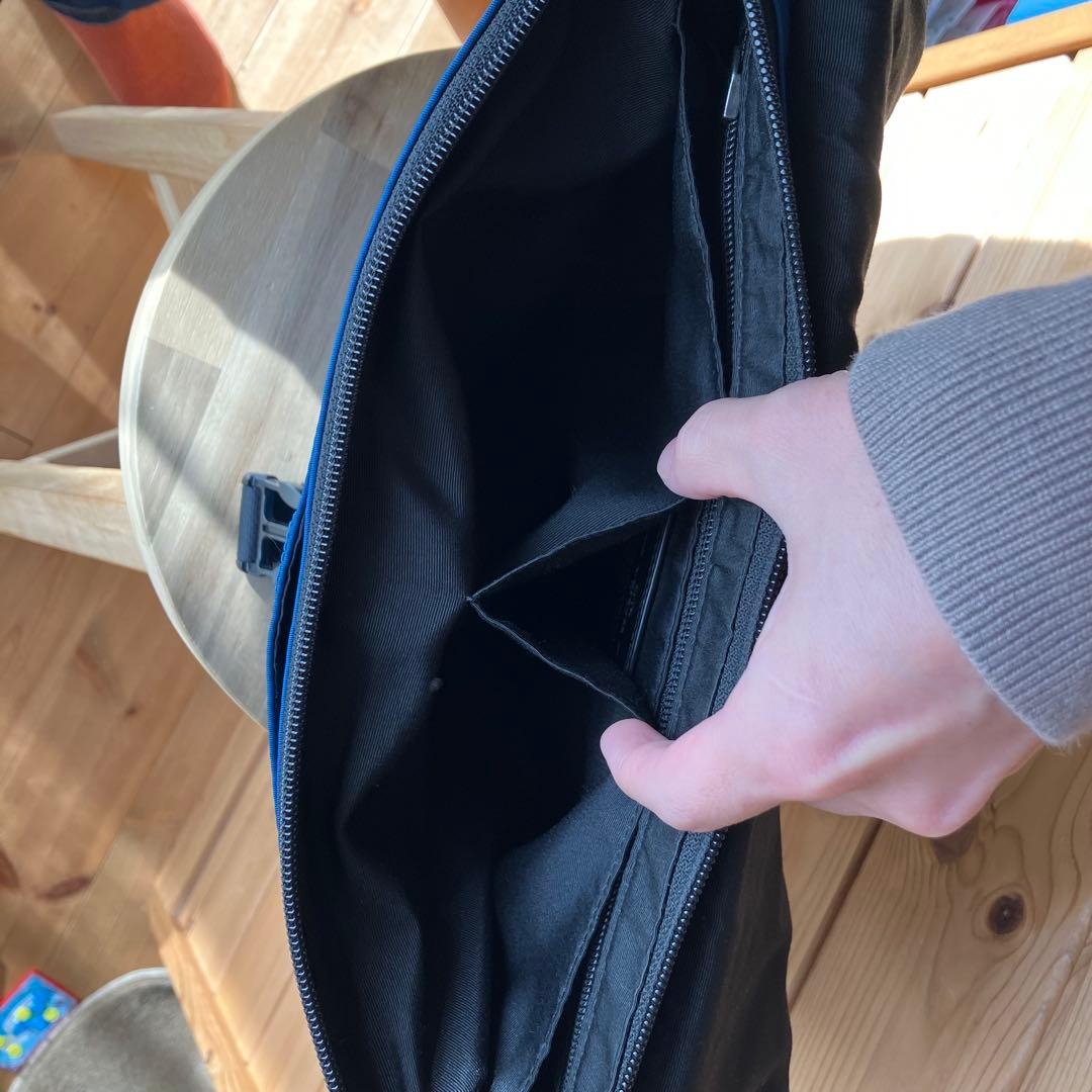 COACH（コーチ）メンズ メッセンジャーバッグ ナイロン×レザー ブルー