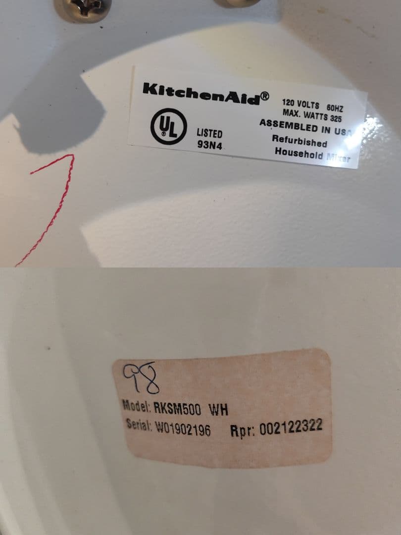 海外品 KitchenAid Pro 500 ホワイト