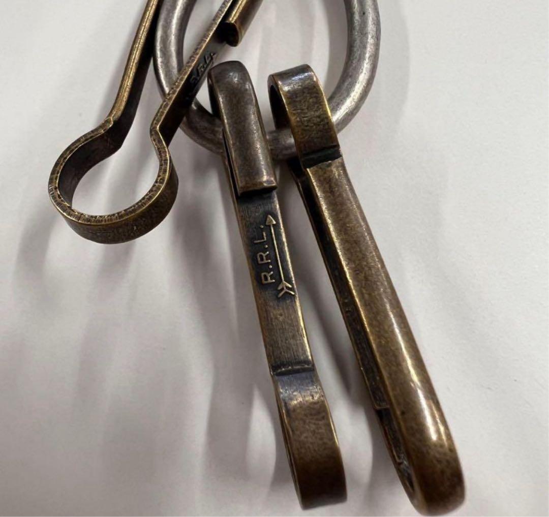 に*ち様 〆　RRLダブルアールエル キーフック　リングセット キーホルダー