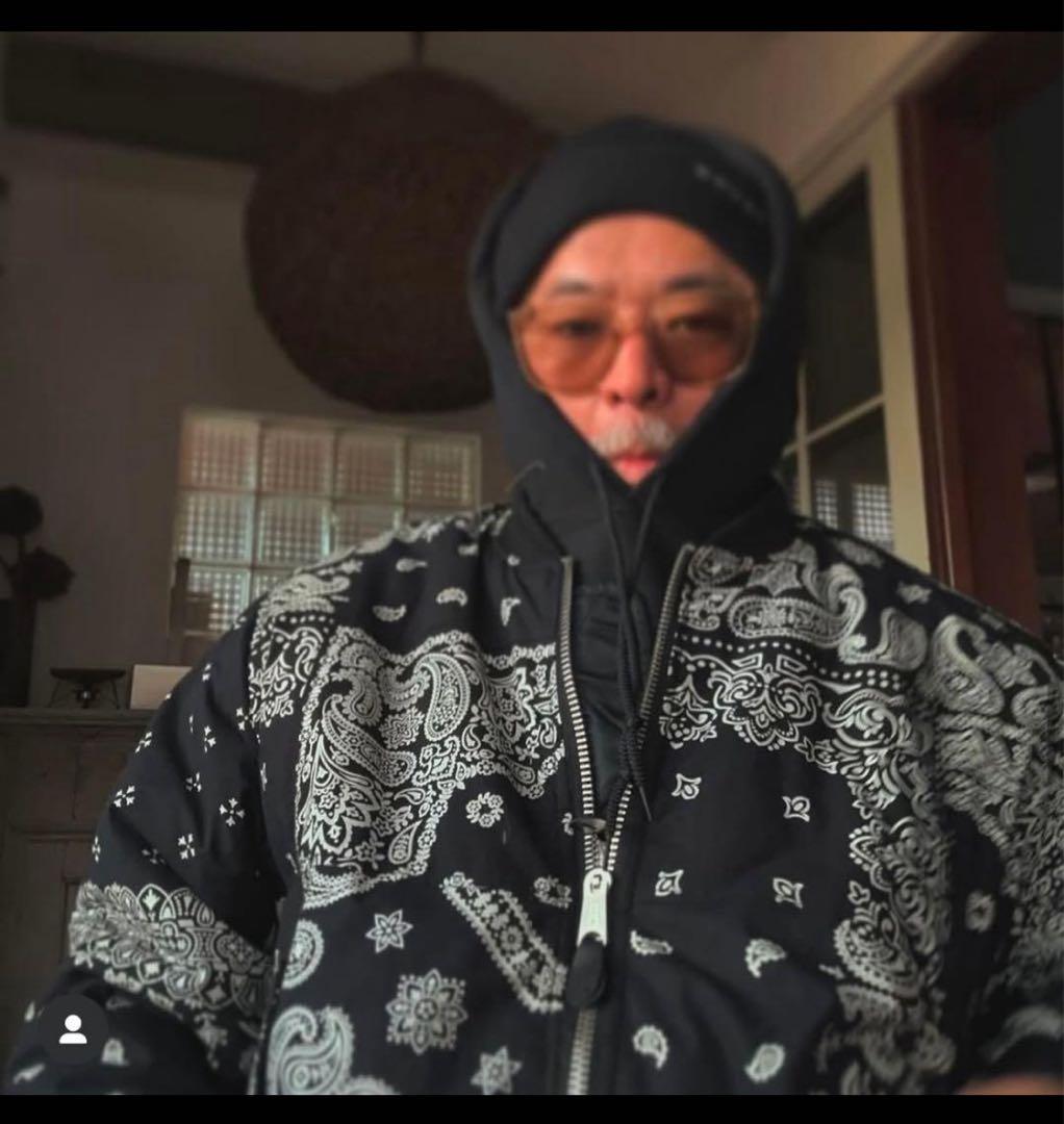 MIYAGI HIDETAKA バンダナ MA-1リバーシブルボンバージャケット