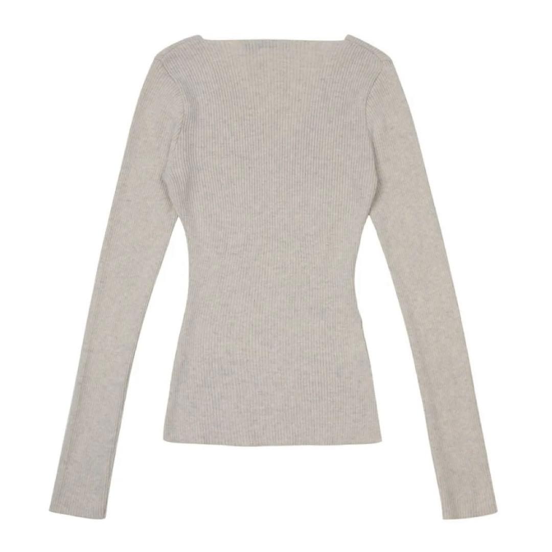 BOHEMSEO BUTTON V-NECK SLIT KNIT ニット 韓国