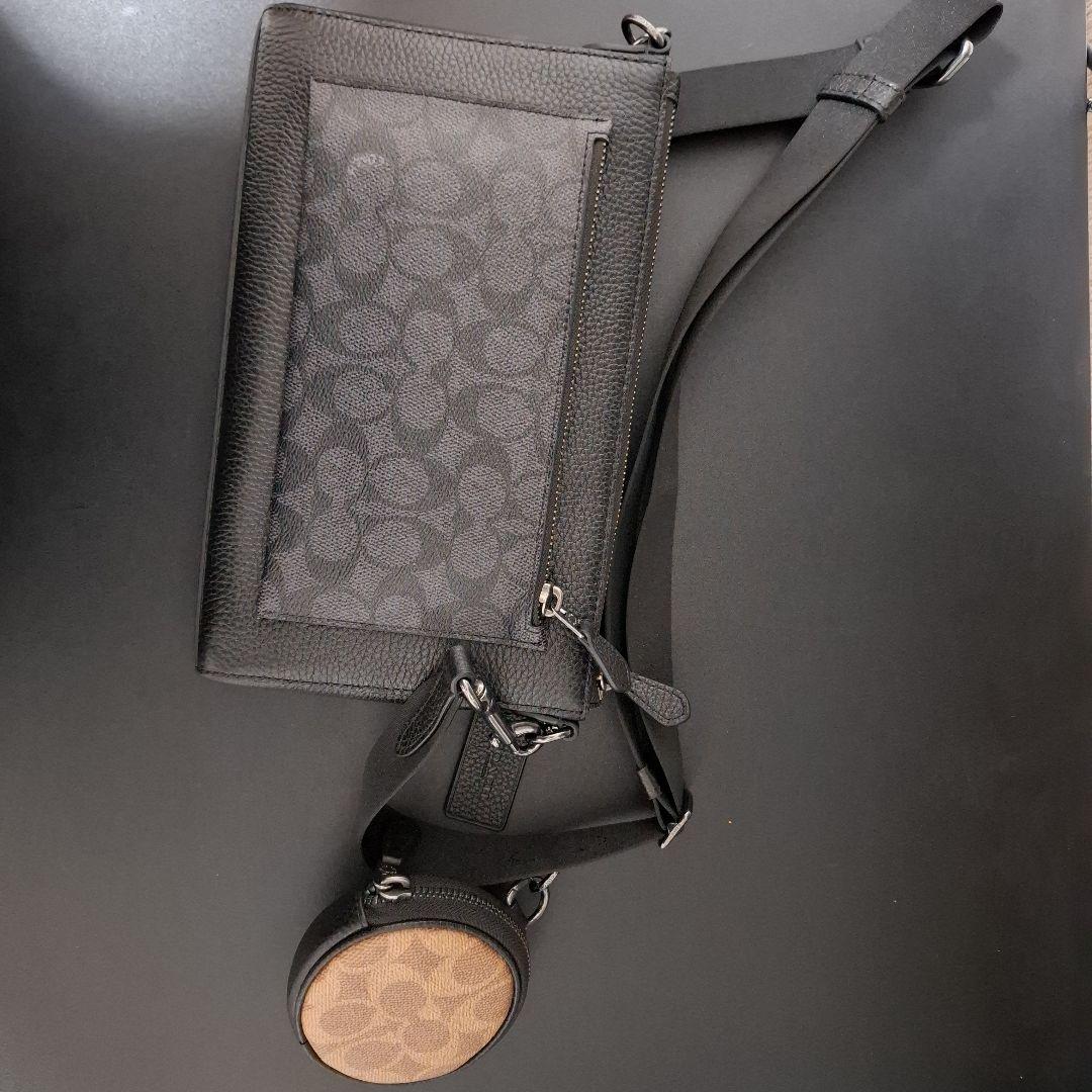 【未使用】COACH ホールデン クロスボディ・ブロックド シグネチャー