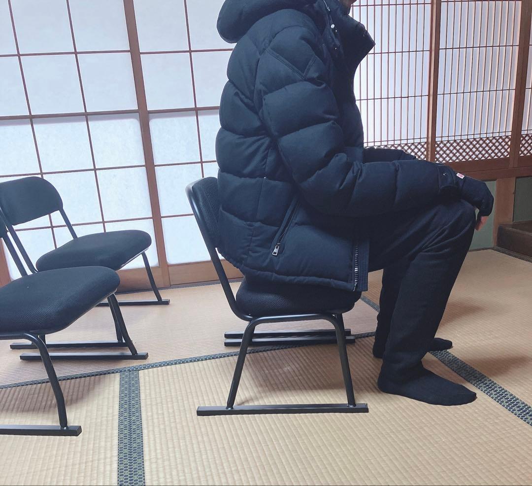 法事　座敷椅子　和室用椅子　4脚セット　STA-ハニカム スチール製