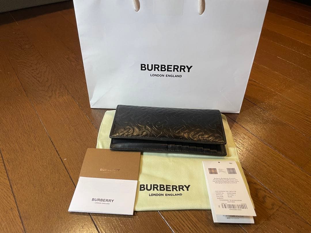黒　長財布 バーバリー　メンズ　BURBERRY