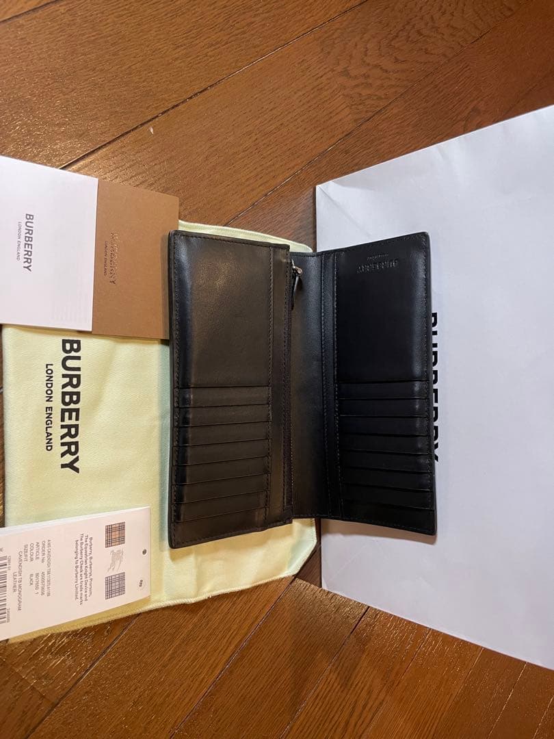 黒　長財布 バーバリー　メンズ　BURBERRY