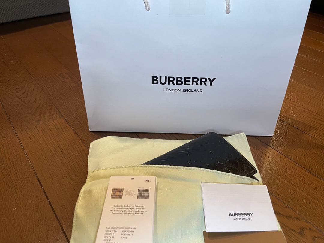 黒　長財布 バーバリー　メンズ　BURBERRY