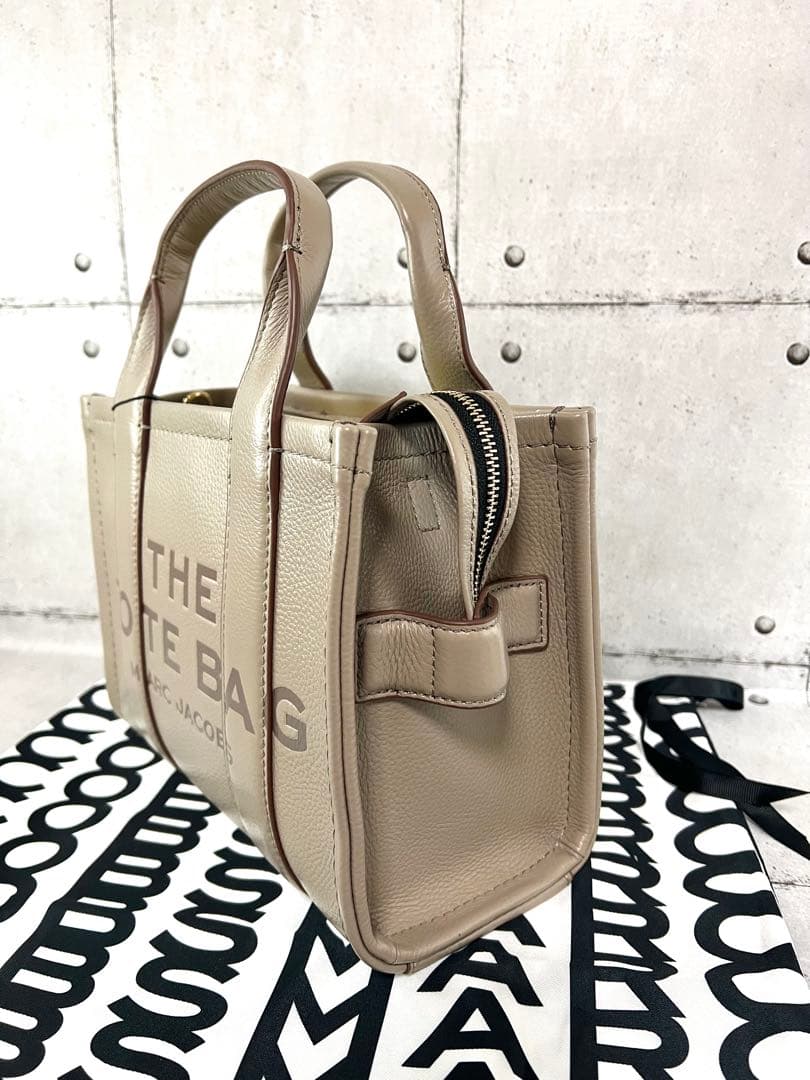 マークジェイコブス レザー ミニ トートバッグ ショルダーバッグ 055セメント