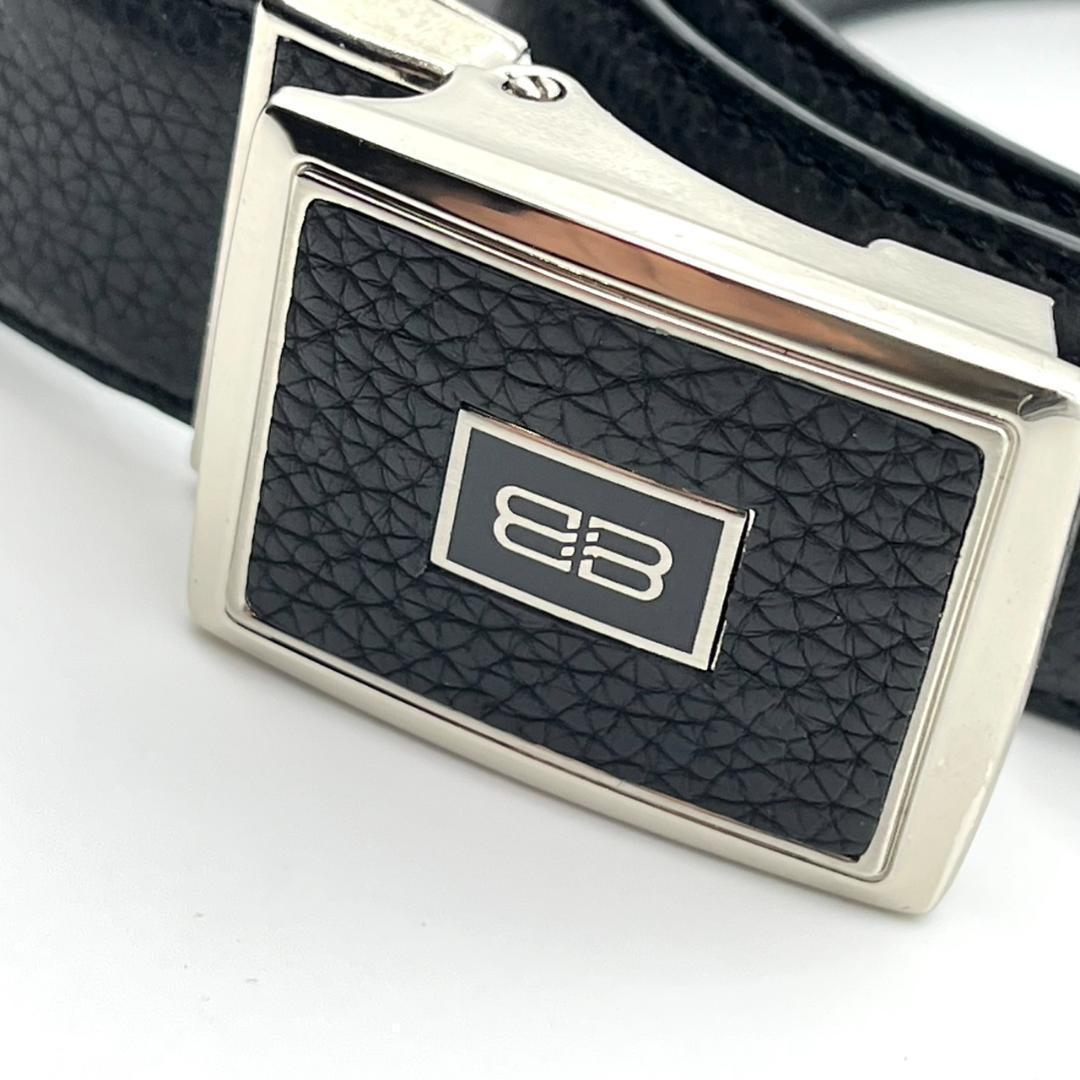 新品タグ付 バレンシアガ ベルト レザー ロゴバックル ブラック 箱付き メンズ