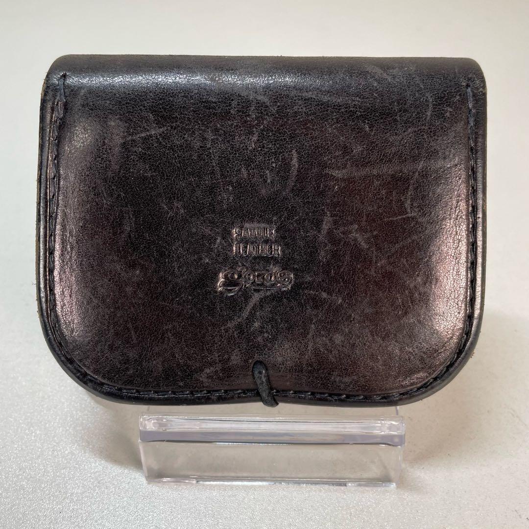 ゴローズ　角型 黒 小銭入れ 財布　コンチョ付き　ブラック/シルバー