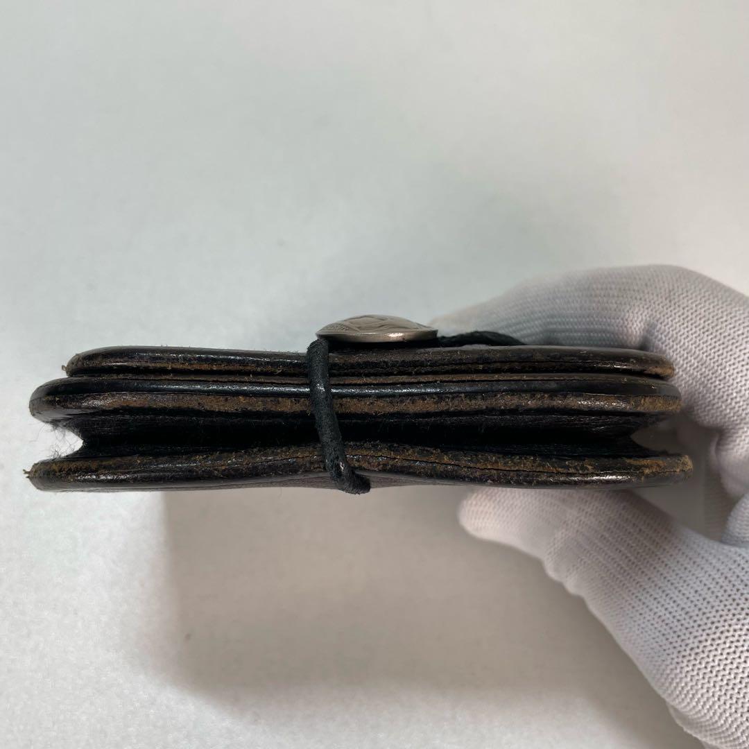 ゴローズ　角型 黒 小銭入れ 財布　コンチョ付き　ブラック/シルバー