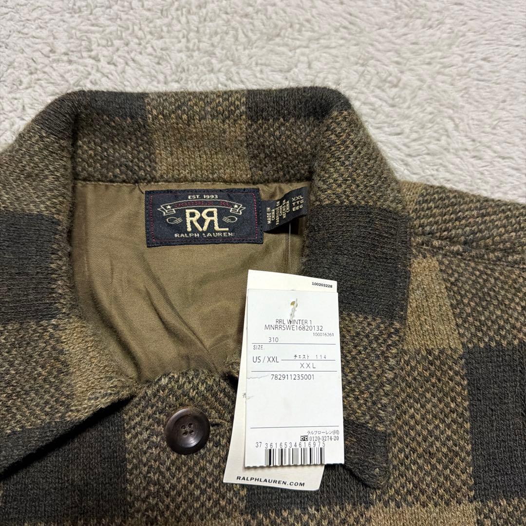 RRL RALPH LAUREN チェックブルゾン　DOUBLE RL XXL
