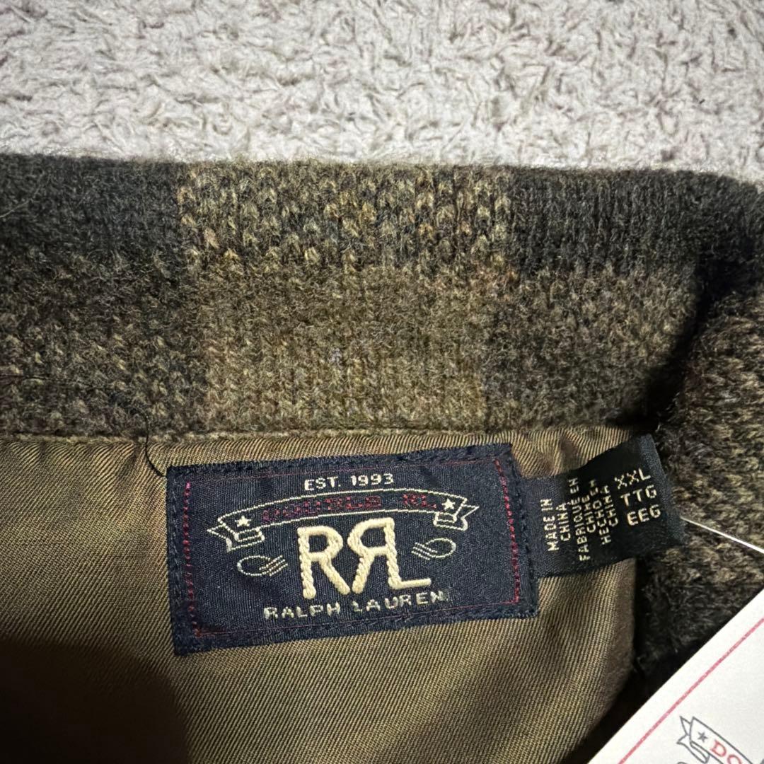 RRL RALPH LAUREN チェックブルゾン　DOUBLE RL XXL